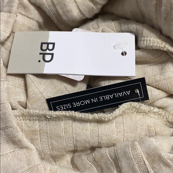 BP. Cozy Ribbed Turtleneck Top - Cream White - Picture 7 of 8